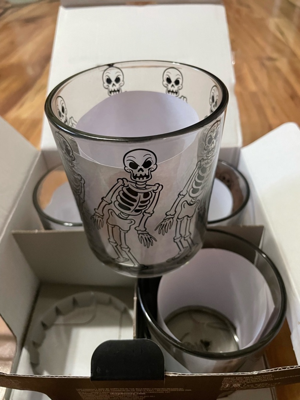 NIB Disney Mickey Mouse Skeleton Dance Glass Set Silly Symphony Halloween 2022 - Picture 8 of 11